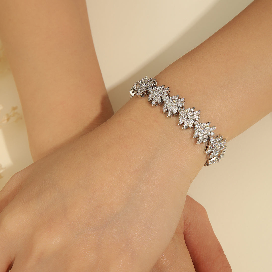 Nature Glam Leafy Diamond Bracelet - Reet Pehal