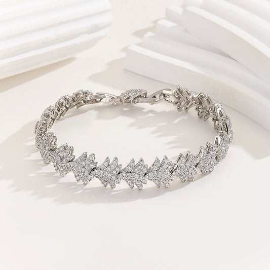 Nature Glam Leafy Diamond Bracelet - Reet Pehal