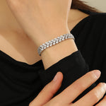 Load image into Gallery viewer, Whispering Leaves Silver Bracelet - Reet Pehal
