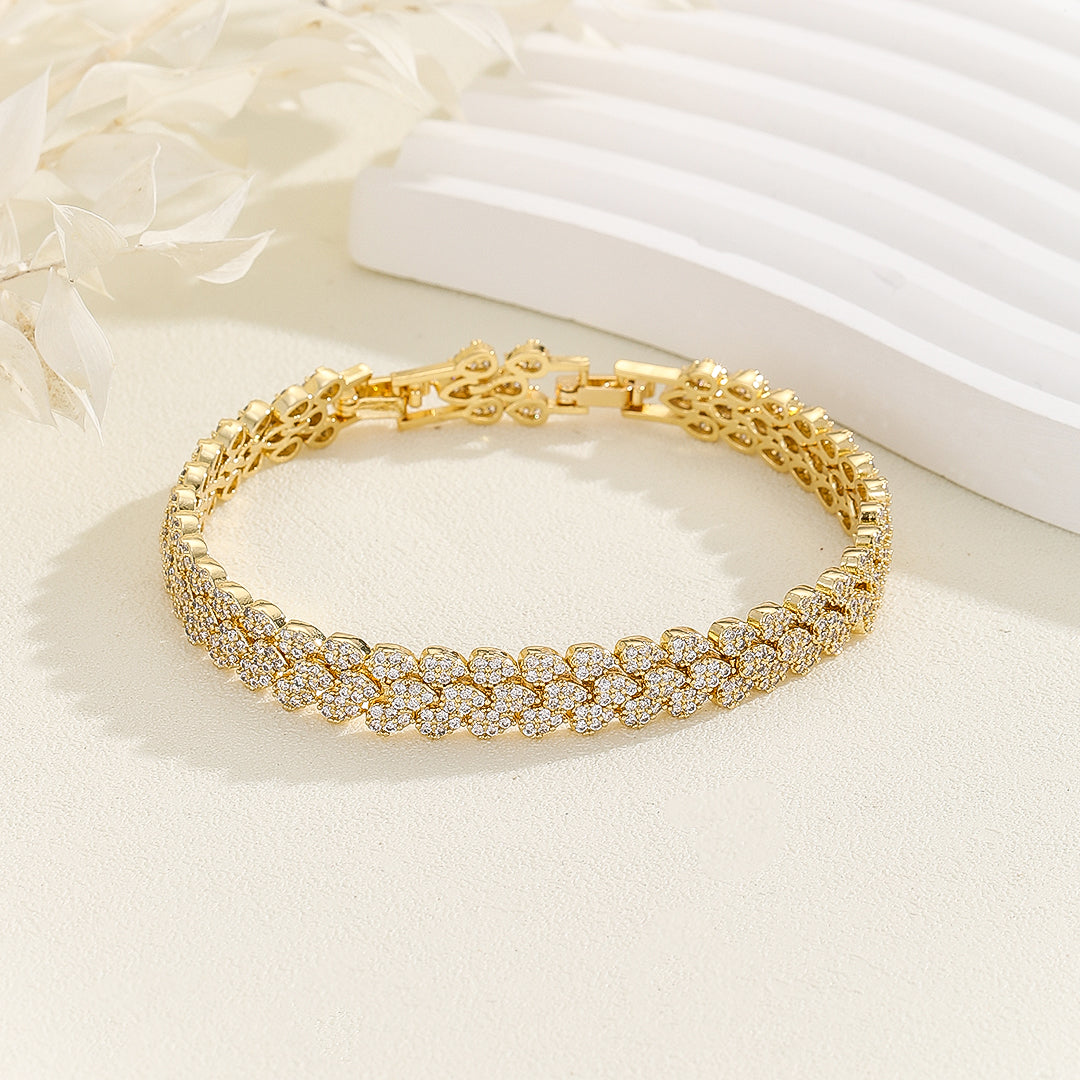 Whispering Leaves Gold Bracelet - Reet Pehal