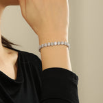 Load image into Gallery viewer, Glamorous Baguette Trio Diamond Bracelet - Reet Pehal
