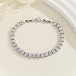 Load image into Gallery viewer, Glamorous Baguette Trio Diamond Bracelet - Reet Pehal
