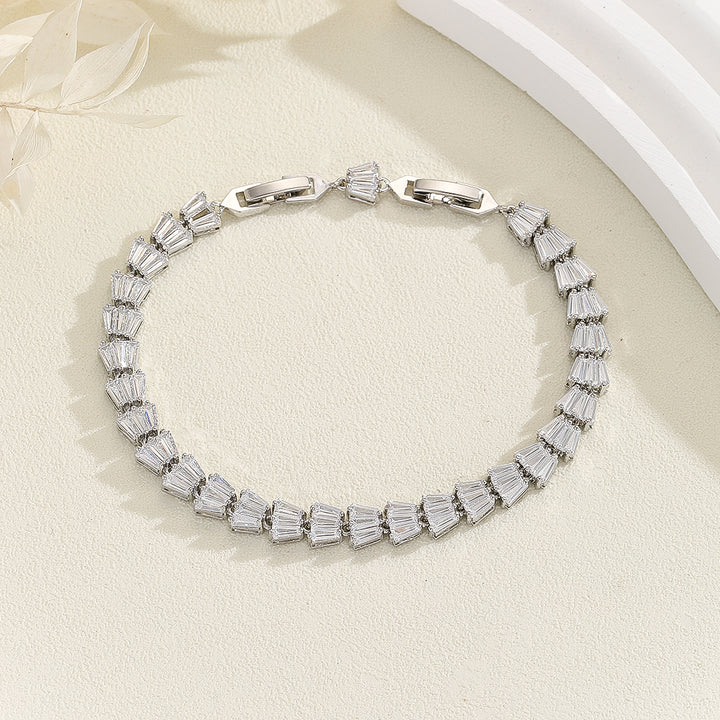 Glamorous Baguette Trio Diamond Bracelet - Reet Pehal