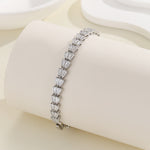 Load image into Gallery viewer, Glamorous Baguette Trio Diamond Bracelet - Reet Pehal
