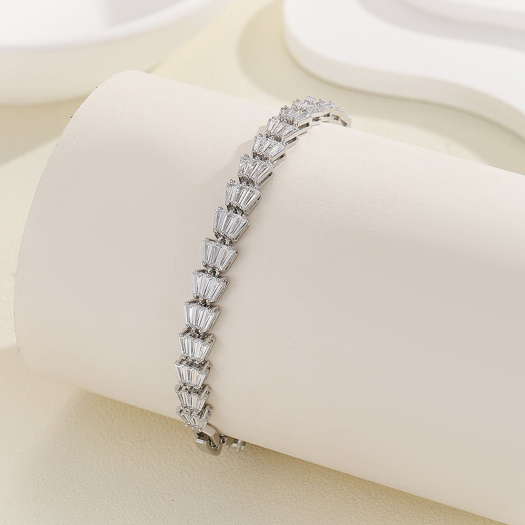 Glamorous Baguette Trio Diamond Bracelet - Reet Pehal