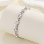 Load image into Gallery viewer, Luxe Oval-Clover Symphony Diamond Bracelet - Reet Pehal
