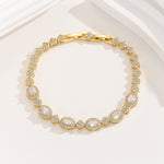 Load image into Gallery viewer, Luxe Oval-Clover Symphony Gold Bracelet - Reet Pehal
