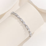 Load image into Gallery viewer, Harmonious Crystal Cascade Silver Bracelet - Reet Pehal
