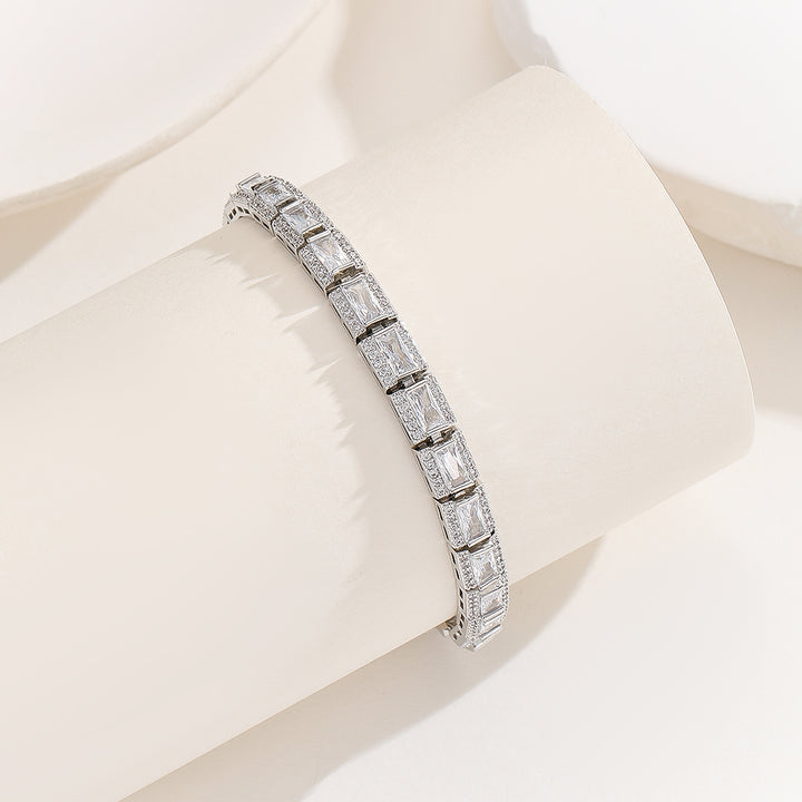 Glimmering Emerald-Cut Diamond Bracelet - Reet Pehal