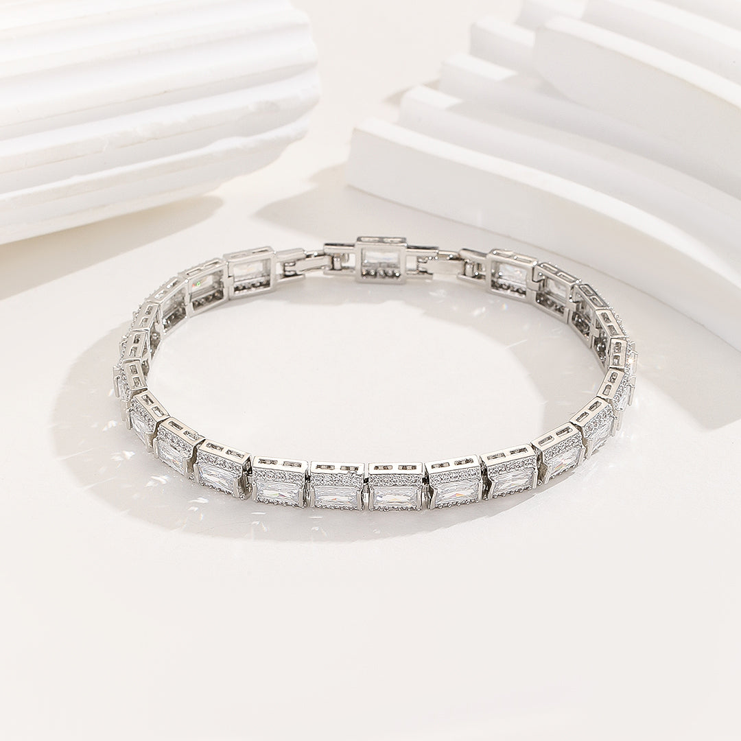 Glimmering Emerald-Cut Diamond Bracelet - Reet Pehal