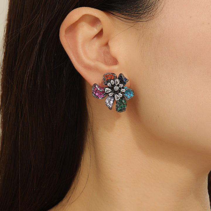 Glamorous Orb Delight Multicolored Earrings - Reet Pehal