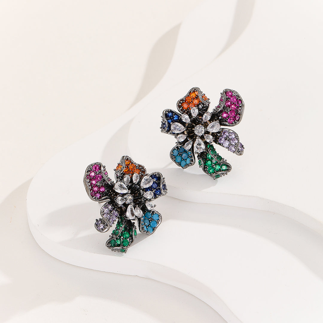 Glamorous Orb Delight Multicolored Earrings - Reet Pehal