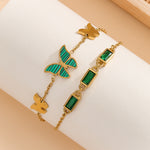 Load image into Gallery viewer, Adorable Green Tranquil Flight Bracelet - Reet Pehal
