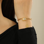 Load image into Gallery viewer, Radiant Mystique Gold Link Bracelet - Reet Pehal
