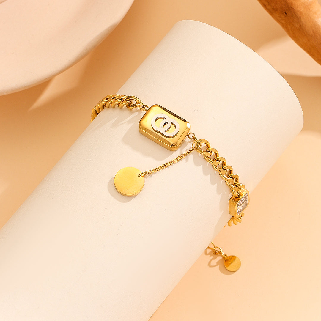 Radiant Mystique Gold Link Bracelet - Reet Pehal