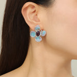 Load image into Gallery viewer, Serenity Wings Purple Earrings - Reet Pehal
