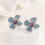 Load image into Gallery viewer, Serenity Wings Purple Earrings - Reet Pehal
