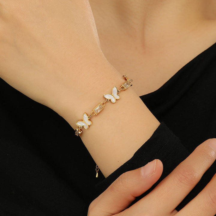 Celestial Winged Bliss Gold Bracelet - Reet Pehal