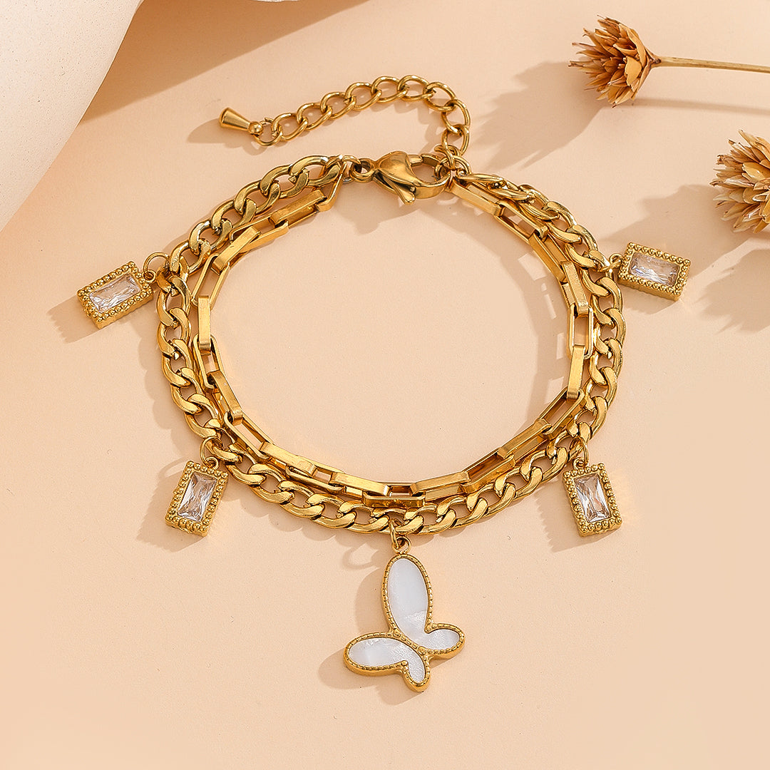 Tranquil Wings Gold Bracelet - Reet Pehal