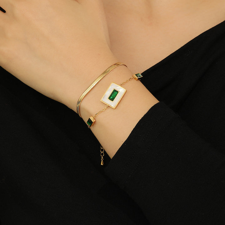 Lovely Verde Vista Chain Bracelet - Reet Pehal