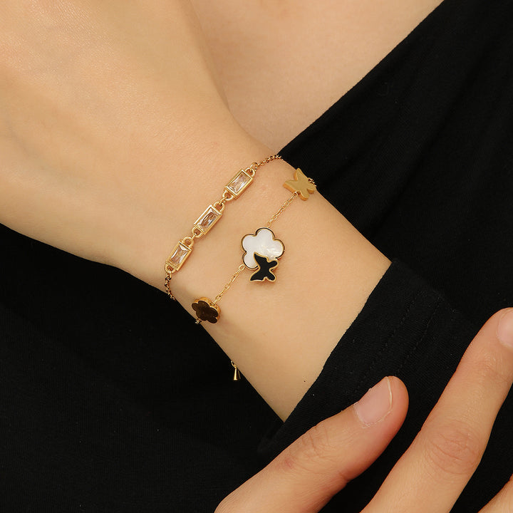 Stylish Gold Tranquility  Bracelet - Reet Pehal