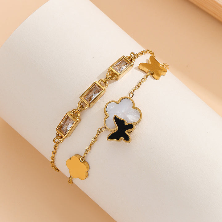 Stylish Gold Tranquility  Bracelet - Reet Pehal