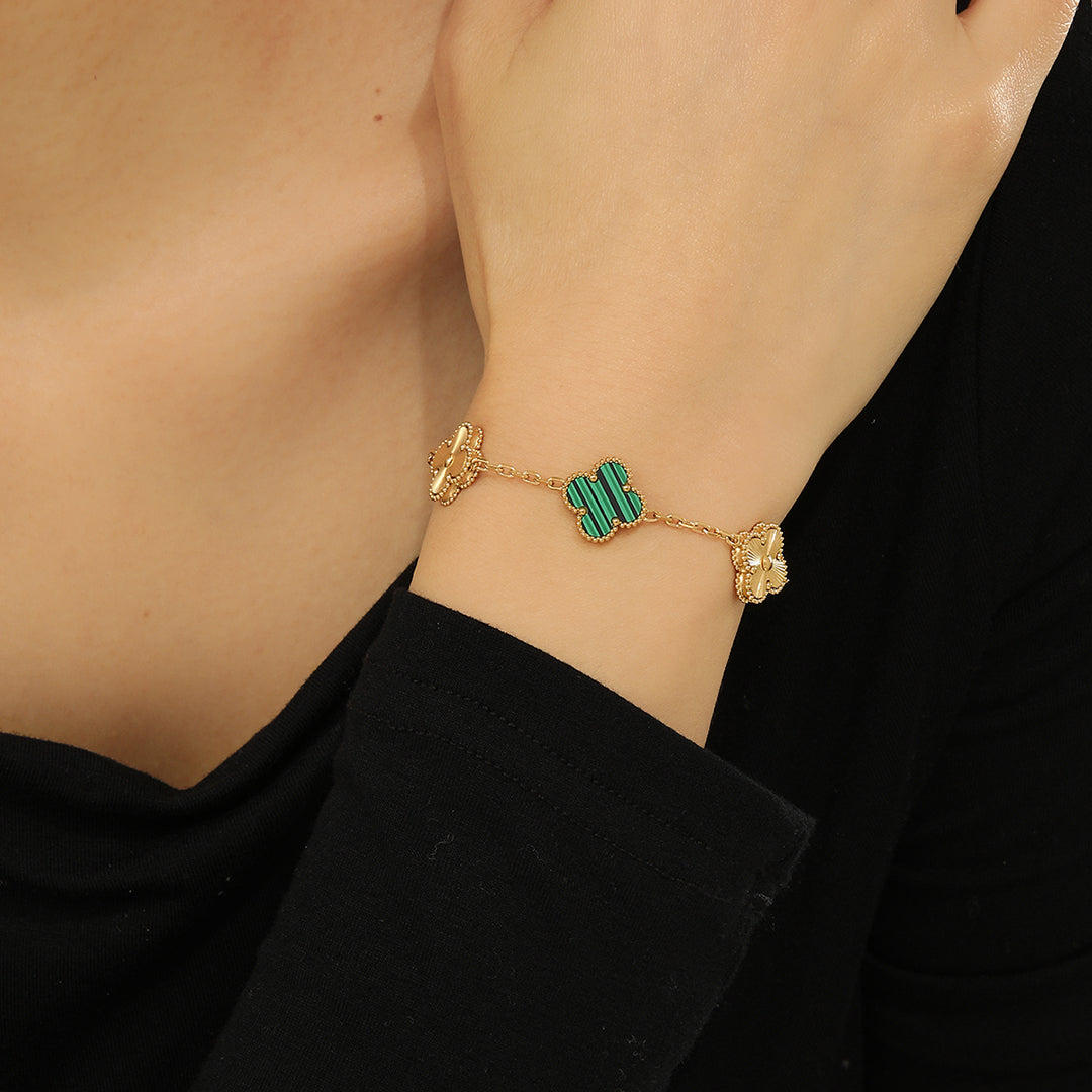Elegant Jade Charm Bracelet - Reet Pehal