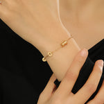 Load image into Gallery viewer, Cirque Elegance Gold Charm Bracelet - Reet Pehal
