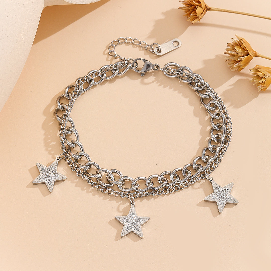 Starry Elegance Silver Bracelet - Reet Pehal