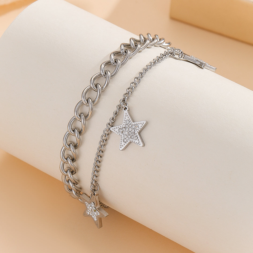Starry Elegance Silver Bracelet - Reet Pehal