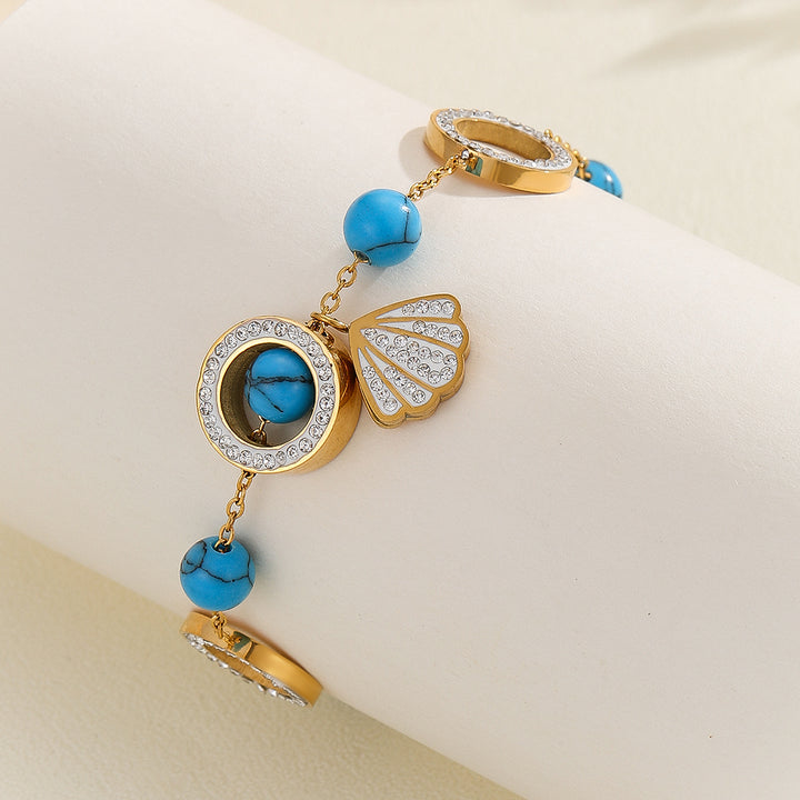 Gorgeous Azure Serenity Gemstone Bracelet - Reet Pehal