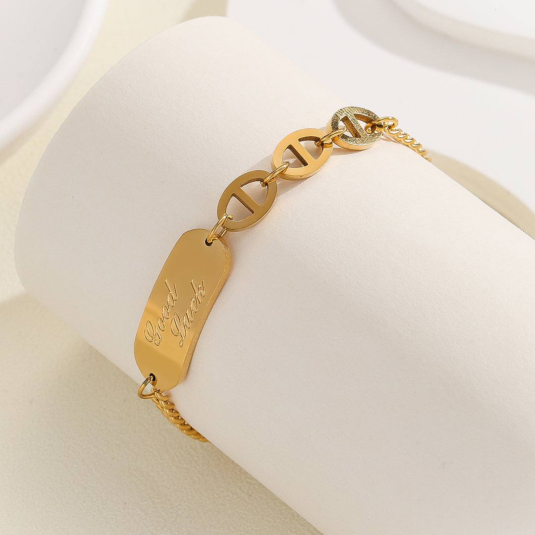 Beautiful Golden Good Luck Bracelet - Reet Pehal