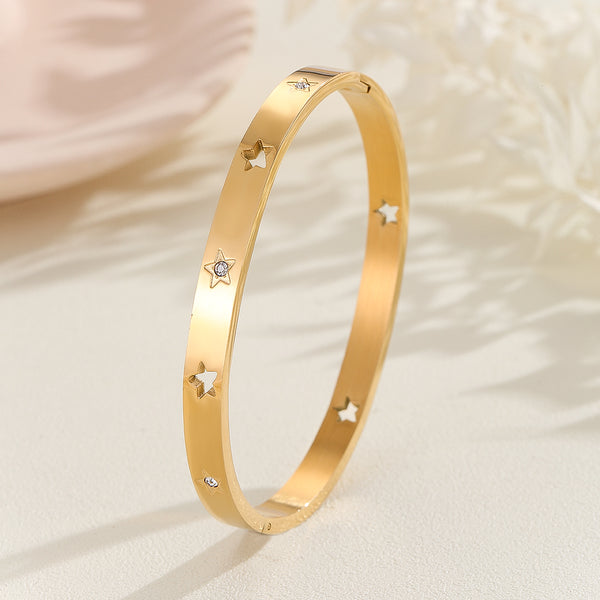 Starlit Grace Gold Cuff - Reet Pehal