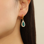 Load image into Gallery viewer, Radiant Diamond Halo Verdant Earrings - Reet Pehal
