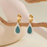 Load image into Gallery viewer, Radiant Diamond Halo Verdant Earrings - Reet Pehal
