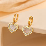 Load image into Gallery viewer, Marvelous Gold Heart Drop Earrings - Reet Pehal
