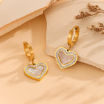 Load image into Gallery viewer, Marvelous Gold Heart Drop Earrings - Reet Pehal
