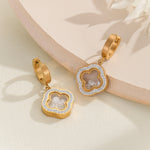 Load image into Gallery viewer, Divine Quatrefoil drop Earrings - Reet Pehal
