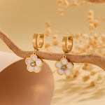 Load image into Gallery viewer, Sunlit Ivory Petal Drop Earrings - Reet Pehal
