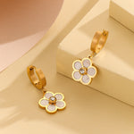 Load image into Gallery viewer, Sunlit Ivory Petal Drop Earrings - Reet Pehal
