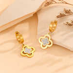 Load image into Gallery viewer, Starry Petal Drop Gold Earring - Reet Pehal
