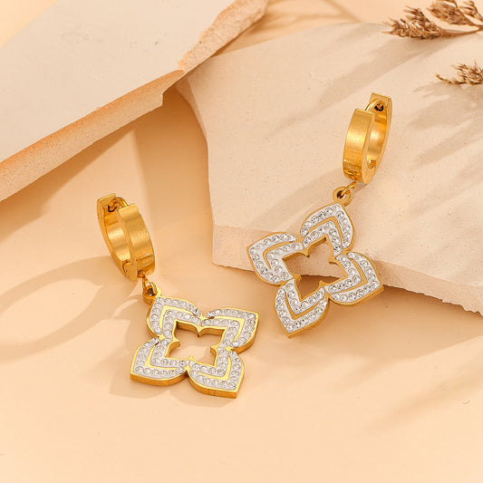 Starlet Sparkle Gold Earrings - Reet Pehal