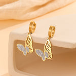 Load image into Gallery viewer, Whimsical Winged Gold Flutter Earrings - Reet Pehal
