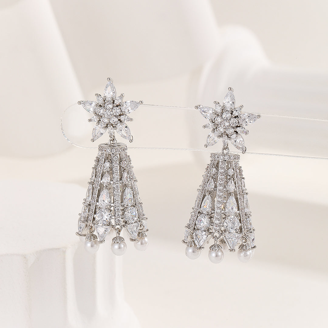 Stellar Silver Galaxy Drop Earrings - Reet Pehal