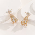 Load image into Gallery viewer, Stellar Golden Galaxy Drop Earrings - Reet Pehal
