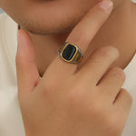 Load image into Gallery viewer, Regal Gemstone Bezel Rings
