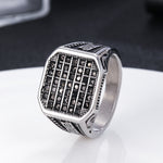 Load image into Gallery viewer, Regal Grid Pave Rings
