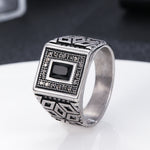 Load image into Gallery viewer, Cubic Splendor Onyx Rings
