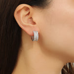 Load image into Gallery viewer, Radiant Rows Diamond Earrings - Reet Pehal
