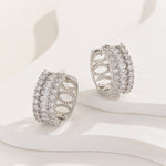 Load image into Gallery viewer, Radiant Rows Diamond Earrings - Reet Pehal
